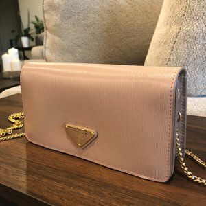 Prada Saffiano Leather Mini Bag in Dusty Pink